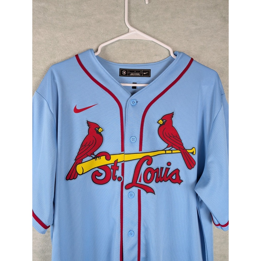 St. Louis Cardinals Nike Authentic Alternate Baseball Blue Jersey Men's Large